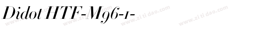 Didot HTF-M96-1字体转换